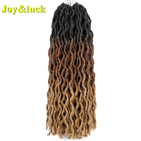 All'ingrosso di alta qualità Gypsy Crochet sintetico treccia di capelli in finto ondulato riccio africano dea trecce Dreadlock capelli Extension