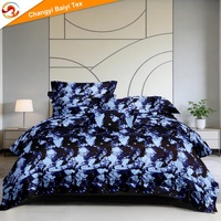 Parure de lit de luxe respirante en polyester imprimé africain tie-dye, 3 draps, Ropa De Cama De Lujo