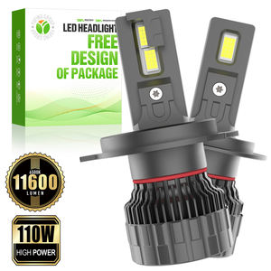 Faros Delanteros LED Inteligentes <span class=keywords><strong>A13</strong></span> H4 para Automóvil, 110 W, 11600 LM, Sin Interferencia <span class=keywords><strong>de</strong></span> Radio, Patrón <span class=keywords><strong>de</strong></span> Haz Perfecto, Bombilla <span class=keywords><strong>de</strong></span> 6500 K, para Automóvil - Product Image 1
