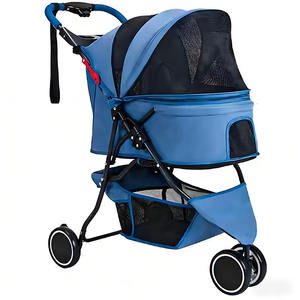 Chariot pliable tout-en-un JXB pour animaux de compagnie, pour <span class=keywords><strong>chien</strong></span> et chat, utilisation en extérieur, fabriqué en tissu Oxford, vente chaude - Product Image 1
