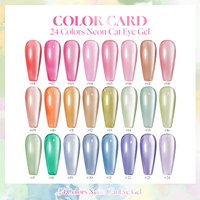 Miss Gooey Gel Vernis À Ongles Usine Personnalisée Professionnel Fournitures À Ongles Salon 24 Couleurs Cat Eye Gel Soak Off Vernis À Ongles Uv Vernis À Ongles