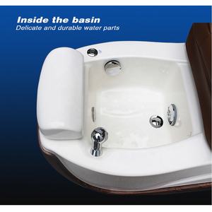 Venta al por mayor de lujo moderno de lujo ajustable reclinable salón de uñas de pie de manicura contacto <span class=keywords><strong>humano</strong></span> masaje Silla de pedicura - Product Image 5