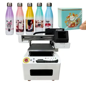 NEW Digital 4050 UV Flatbed Printer with xp600 I1600 I3200 print head Printing custom UV machine