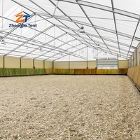Carpa de Aluminio para Arena Ecuestre, para Programas de Entrenamiento, Academias de Equitación, Organización de Eventos de Competición e Instalaciones Deportivas