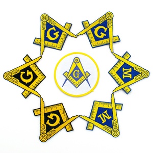Tùy Chỉnh <span class=keywords><strong>Masonic</strong></span> Thương Hiệu Thêu Huy Hiệu Dệt Thêu Vá - Product Image 6