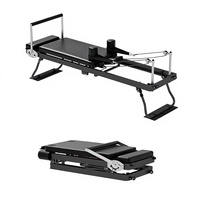 Appareil de Pilates pliable pour la maison avec système de poulie à cordes pour l'entraînement en studio et les séances de fitness à domicile