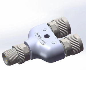 4-5 Pin Male To Female Sensor <strong>Connector</strong> Wiring Plug Connectors M12 Three-Way <strong>Waterproof</strong> Y-Type Splitter Adapter - Product Image 3