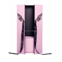 Nouveau design créatif carton papier rectangle forme rose emballage Saint Valentin fleur boîte-cadeau