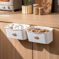Poubelle rectangulaire en PP à induction grande capacité pour armoires de cuisine, poubelle suspendue gain de place, vente en gros