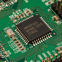 Microcontrolador AM32F407 AM32F407VET6 LQFP-100 de 32 bits ARM Cortex-M4, Chip MCU IC Original Compatible con STM32F407
