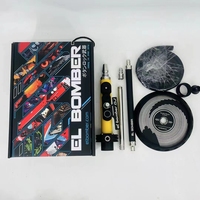 RTS EL BOMBER DJ EL BOMBER DJ Hookah version coffret cadeau sans base en verre Aluminium & acier inoxydable Shisha EL HOOKAH DJ coffret cadeau