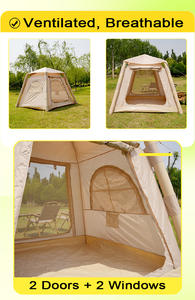 เต็นท์พองลมกลางแจ้งขนาดกะทัดรัด4.6ตร. ม. พร้อมฝาครอบที่ถอดออกได้สำหรับการเดินทางและปิกนิก - Product Image 6