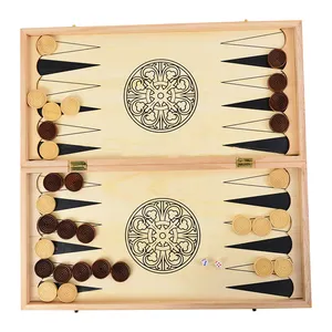 Nóng Bán Bằng Gỗ Backgammon Cho Người Lớn Và Trẻ Em Du Lịch Ngoài Trời