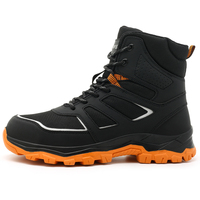 Chaussures de sécurité anti-perforation AMAWEI CE à embout en acier, chaussures personnalisées pour l'exploitation minière, la construction, l'entrepôt, bottes de travail noires 863