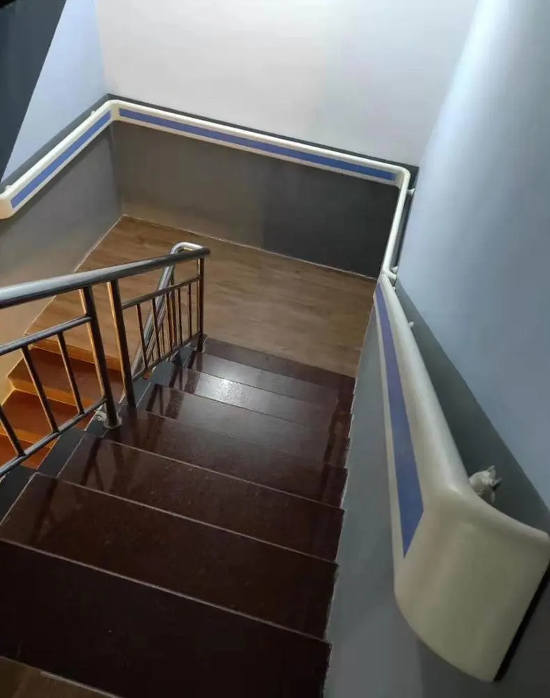 Hastane PVC merdiven küpeşte kapmak ray duvar koruma koruyucu köşe hastane koridor Anticollision yaşlı engelli için küpeşte