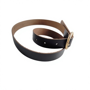 Vintage Eco-Friendly Cow Hide Steel Pin Buckle Belt 3.8CM Width 138CM Length 3D Design Solid Pattern Unisex Adult OEM/ODM - Product Image 3