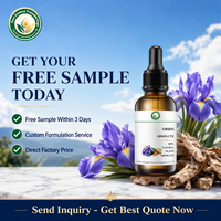 Absolue d'iris de qualité supérieure (Iris Pallida) certifiée, parfum floral naturel, conformité mondiale pour la parfumerie