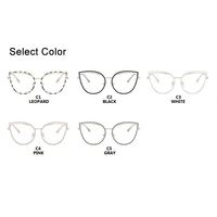 Lunettes de vue unisexes rétro rondes en métal anti-lumière bleue, monture évidée, verres plats, mode, pour hommes et femmes
