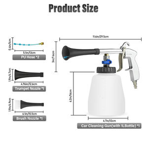 Pistola de Limpieza de Alta Presión Blanca para Interiores de Automóviles, Herramienta para Lavado de Vehículos, Generador de Limpieza de Automóviles - Product Image 3