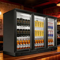 Vitrine réfrigérée numérique de haute qualité à trois portes, style console, pour boissons et vins, idéale pour les bars