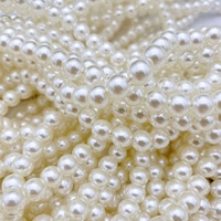 Perles en plastique ABS imitation perle de qualité supérieure en gros avec trous, couleur et taille personnalisées pour la fabrication de sacs DIY