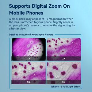 Microscopio de Bolsillo para Teléfono con Diamantes de Primera Calidad, Marca Privada, Mini Microscopio Potente de 300X con Luz LED UV para Todos los Teléfonos Inteligentes - Product Image 4