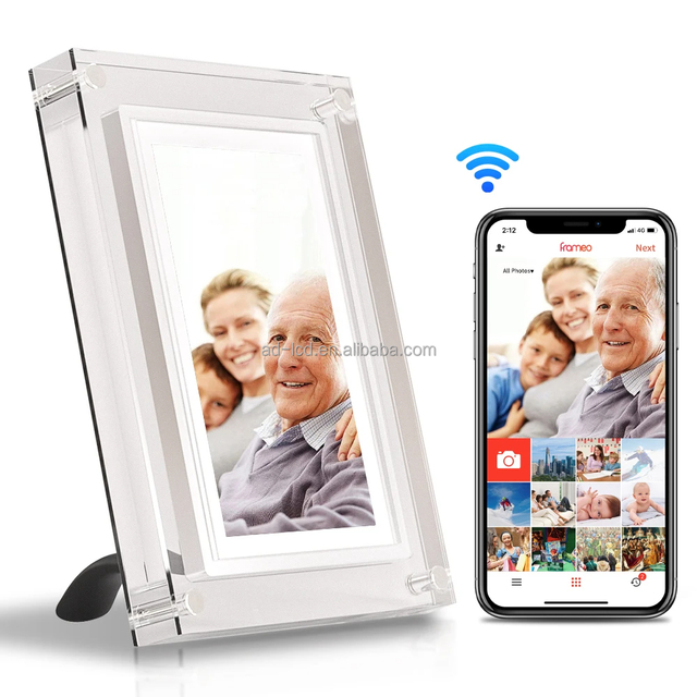 Stand Digital Photo Frame 7 Inch IPS Screen 8Gb Built-in Memory Acrylic Album Video Display DIY Originality Digital Photo Frame
