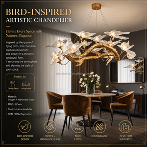 Lampadario Moderno Creativo a Forma <span class=keywords><strong>di</strong></span> <span class=keywords><strong>Rondine</strong></span>, Lampada a Forma <span class=keywords><strong>di</strong></span> Uccello, Struttura Personalizzata in Rame e Alluminio, per Soggiorno, Scale, Hall <span class=keywords><strong>di</strong></span> Hotel - Product Image 1