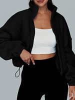 S-XXL Damen mantel Herbst Reiß verschluss Extra großes Sweatshirt Bequeme Freizeit jacke Langarm-Samt pullover