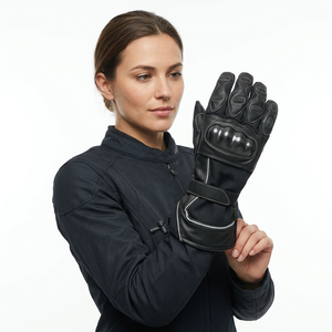 Gants de ski d'hiver chauffants électriques en cuir, imperméables, rechargeables, à fermeture auto-agrippante, pour hommes et femmes, pour le snowboard 2026 - Product Image 1