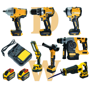 <span class=keywords><strong>Kit</strong></span> Combinado de Herramientas Eléctricas Inalámbricas de <span class=keywords><strong>20V</strong></span> 7 en 1, 2 Llaves de Impacto, Taladro, Lámpara de Trabajo LED, 2 Baterías de Litio de 12.0Ah y Cargador Rápido - Product Image 1