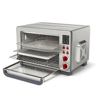 Four à convection numérique en acier inoxydable avec fonctions de cuisson et de grillage, 24 L, autonome, pour usage domestique