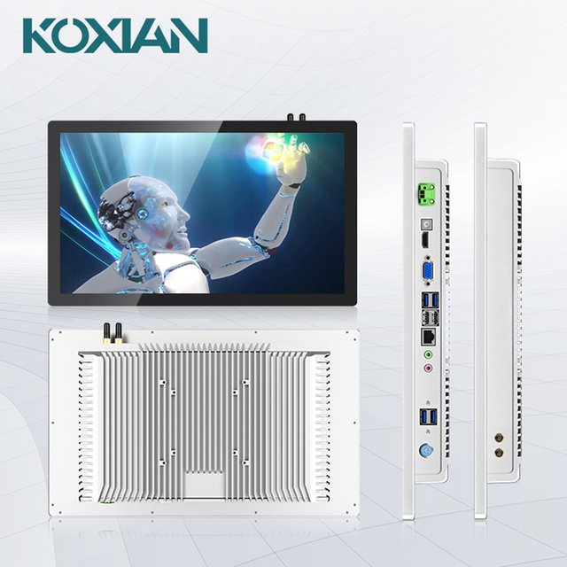 18.5 Inch Industrial Panel PC VESA Mount IP65 Waterproof Screen WinS 11 Fanless Cooling Aluminum Alloy Touch All in One Computer