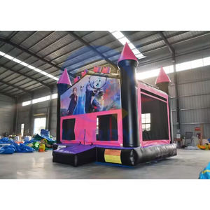 Château gonflable géant personnalisé avec bannière pour fêtes, location de château gonflable pour enfants - Product Image 1