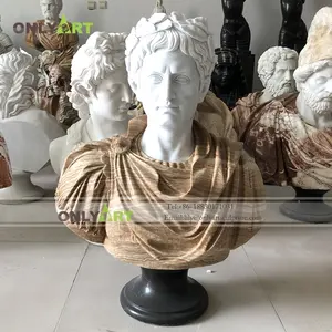 Scultura su misura della statua del busto di marmo antico romano intagliato dell'interno disponibile di servizio