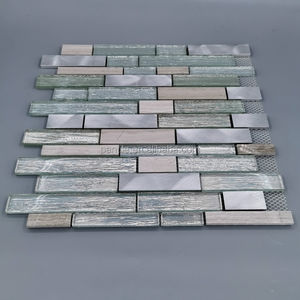 Décoration intérieure : Mosaïque carrée élégante, carreaux de salle de bain, mosaïque murale artistique, motifs de mosaïque pour salon, mosaïque murale en copeaux - Product Image 4