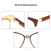 8580 Nouveaux stocks haut de gamme Lunettes de vue pour femme, design œil de chat unique, monture pont, ultralégères, mode, pour ordinateur, vente en gros