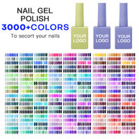 Kit de vernis à ongles professionnel pour salon, sans HEMA, 15 ml, 600 couleurs, système UV LED pour nail art, fournisseur en gros de vernis gel