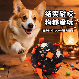 Halloween <b>Dog</b> Toy <b>Ball</b> 15Cm Durable Chew Toy For Pets Outdoor Play - Product Image 1