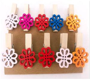 10 pièces/ensemble mignon dessin animé à motifs en bois chevilles en tissu multifonctionnel pinces à linge usage domestique en bois de bouleau - Product Image 3