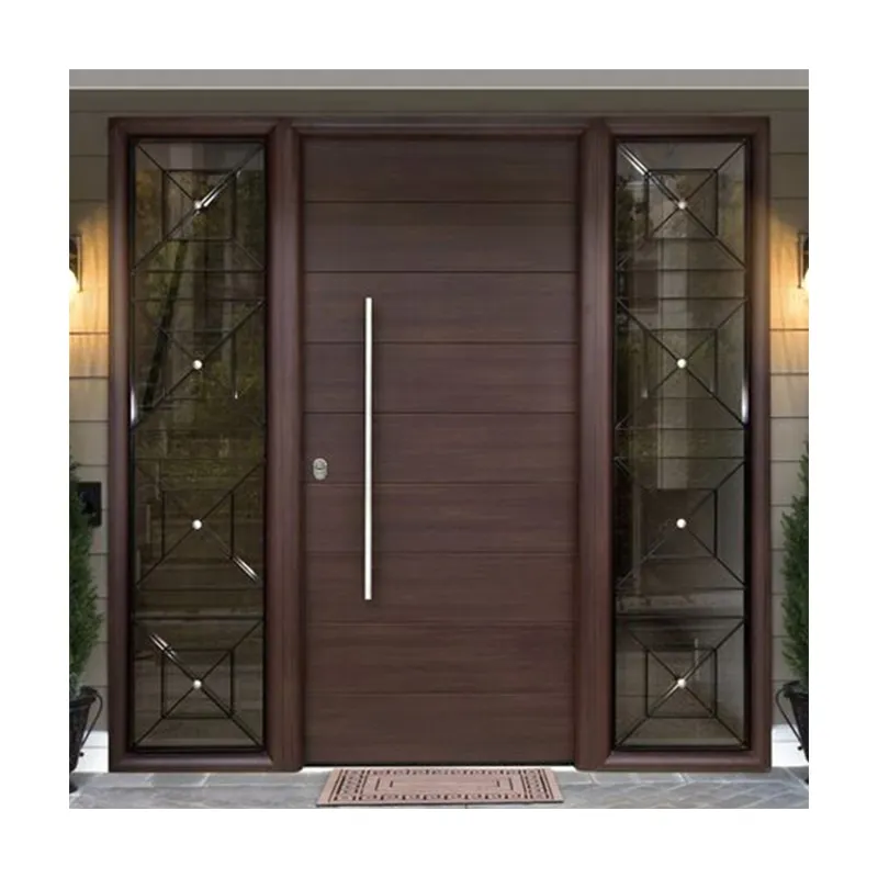 Распродажа, американские двери из массива дерева, современные входные двери для дома, главный вход, поворотная дверь