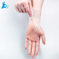 Gants en vinyle jetables transparents pour aliments