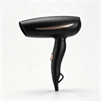 Sèche-cheveux compact pliable à moteur DC ionique haute vitesse, protection thermique, en plastique, pour extérieur, à bas prix