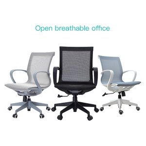 Chaise de bureau ergonomique moderne à dossier moyen en maille, nouvelle conception, pour cadres et employés, avec hauteur réglable - Product Image 3