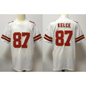 87 # KELCE <span class=keywords><strong>Rugby</strong></span> Jersey Camisas para adultos Youth <span class=keywords><strong>Chiefs</strong></span> Team Football Top/<span class=keywords><strong>Camiseta</strong></span> Transpirable con logotipo impreso Dallas Miami Colors - Product Image 4