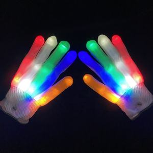 Gants de fête d'Halloween avec éclairage <span class=keywords><strong>LED</strong></span> squelette clignotant - Product Image 2