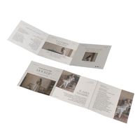 Impression personnalisée de brochures promotionnelles de haute qualité sur papier couché, dépliants publicitaires, menus, prospectus, impression offset avec couleurs personnalisées