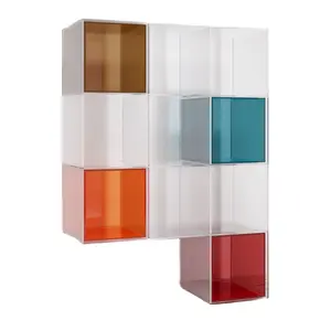 Cubo de acrílico blanco 30x30 cajas de pastel de cubo de acrílico de 10cm hechas a medida