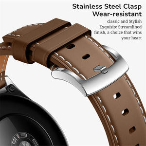 <span class=keywords><strong>Bracelet</strong></span> en <span class=keywords><strong>cuir</strong></span> de 22 mm pour Huawei Watch GT6, <span class=keywords><strong>bracelet</strong></span> de luxe pour Huawei Watch 5 4 46 mm - Product Image 5