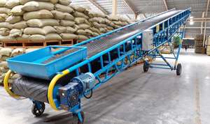 Heavy Duty Industrial Belt Conveyor System Motorized Heat Resistant Anti-Static Durable Rubber Conveyor Belt for <b>Sand</b> Gravel - Product Image 3